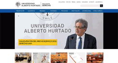 Desktop Screenshot of derecho.uahurtado.cl